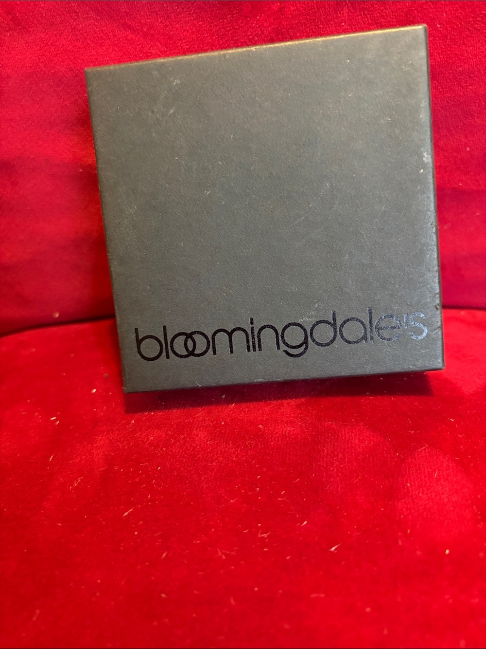Bloomingdale's Black Jewelry Box with Red Background